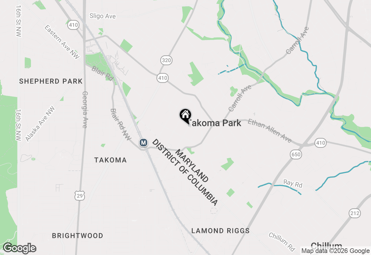 Map of 7216 Willow Avenue, Takoma Park, MD 20912