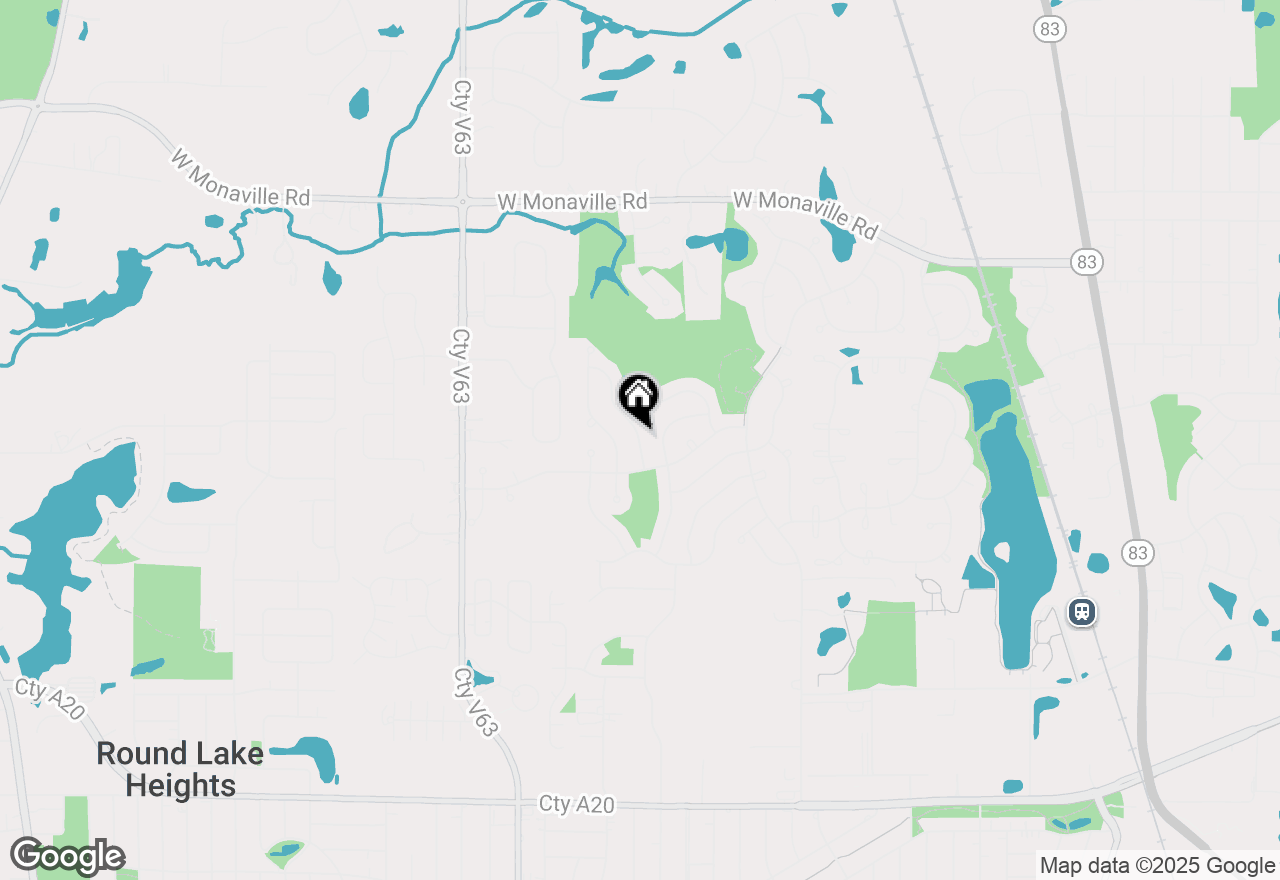 Map of 2302 Periwinkle Way, Round Lake Beach, IL 60073
