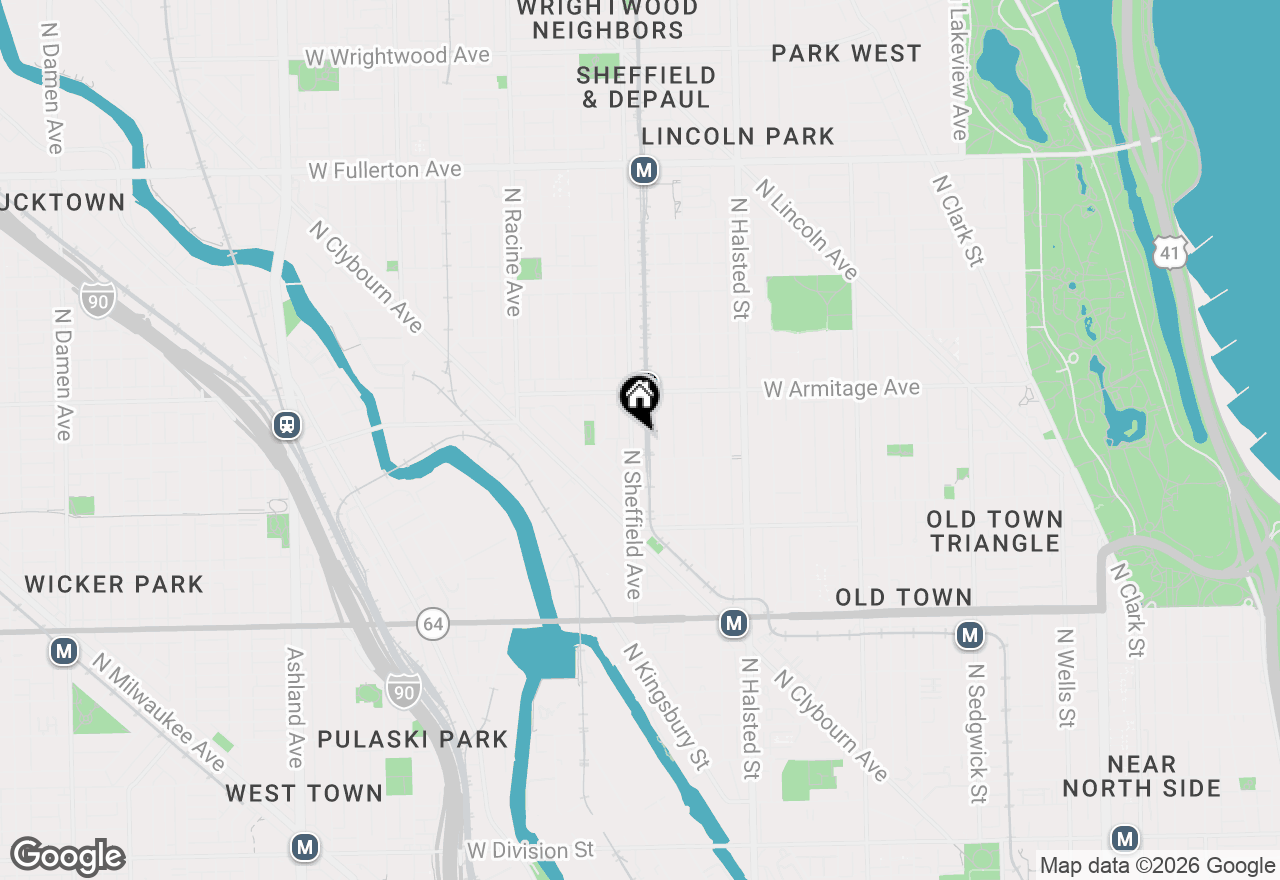 Map of 1919 N Sheffield Avenue #2, Chicago, IL 60614