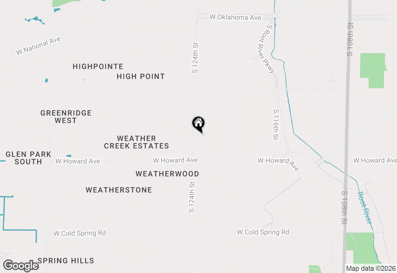 Map of 3756 S 124th St, Greenfield, WI 53228