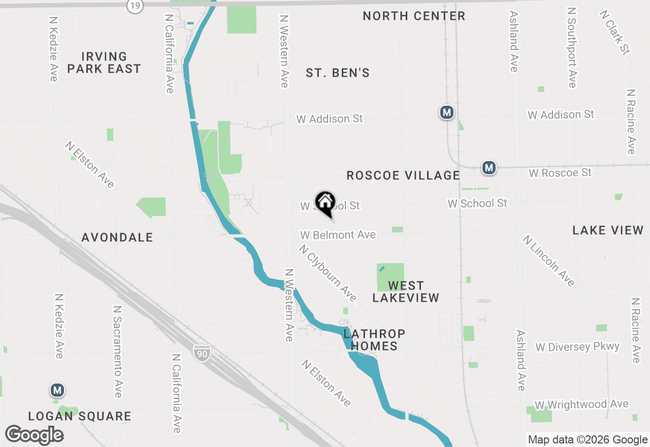 Map of 2245 W Melrose Street, Chicago, IL 60618