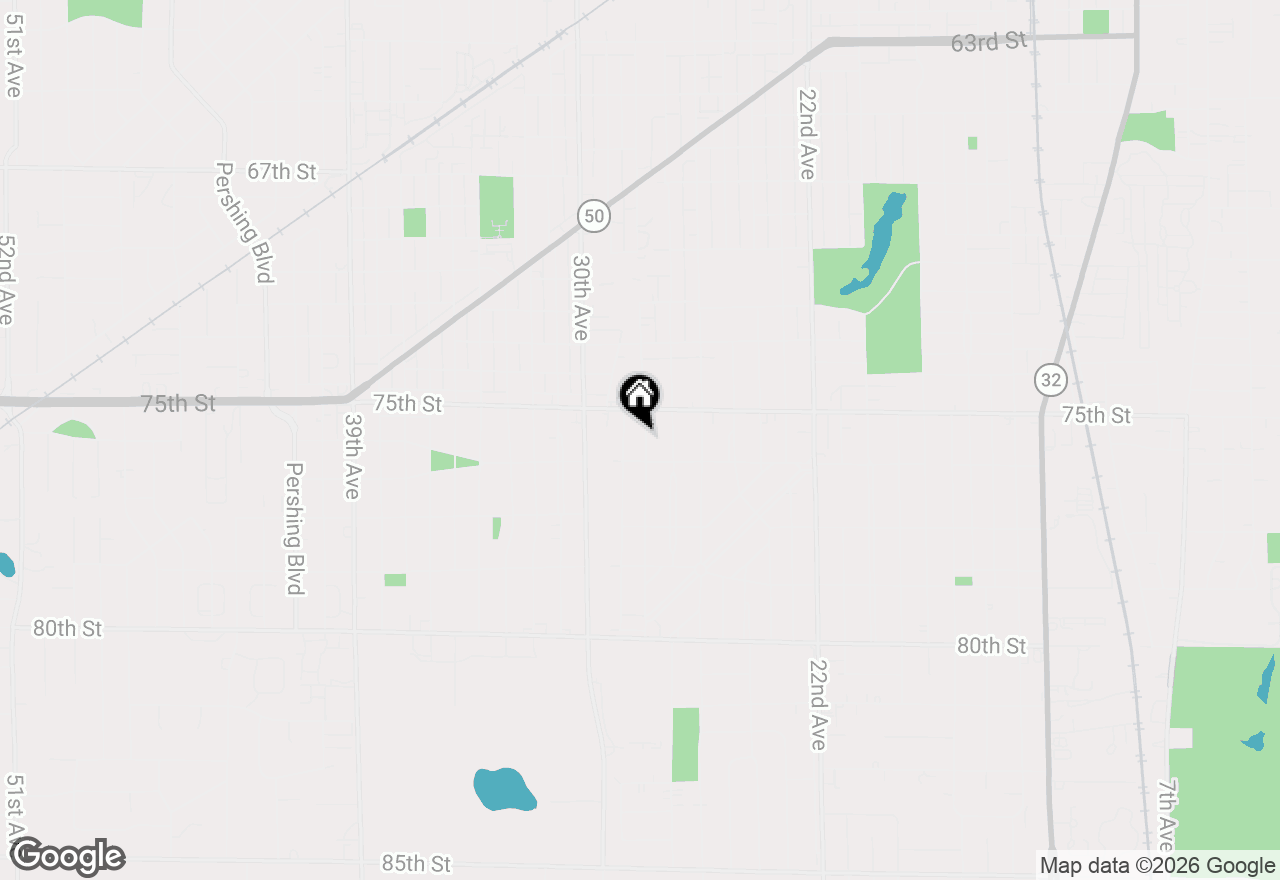 Map of 7536 28th Ave, Kenosha, WI 53143