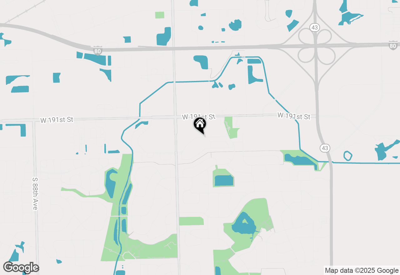Map of 7710 Greenway Boulevard #4NE, Tinley Park, IL 60487