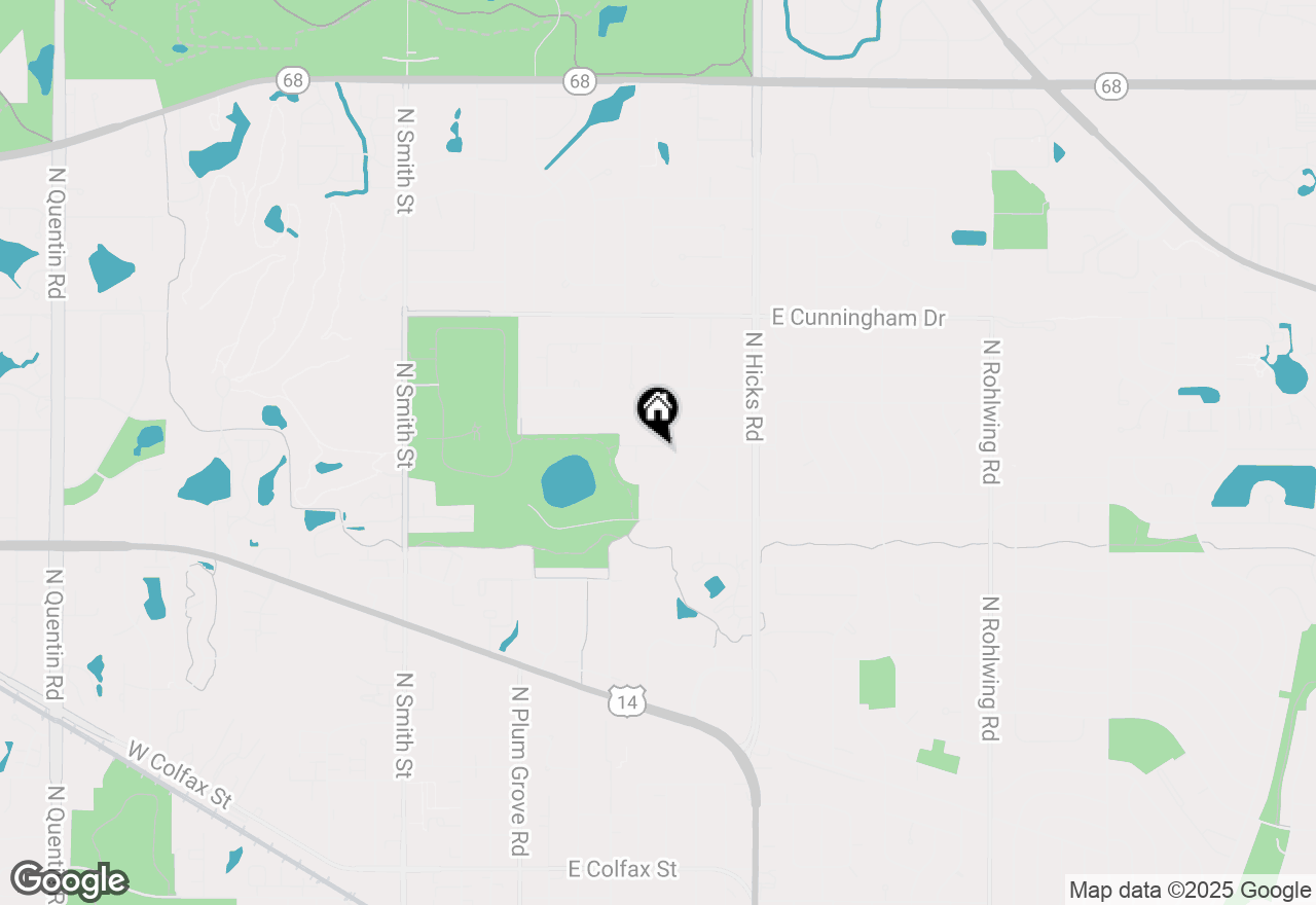 Map of 219 E Reseda Parkway, Palatine, IL 60067