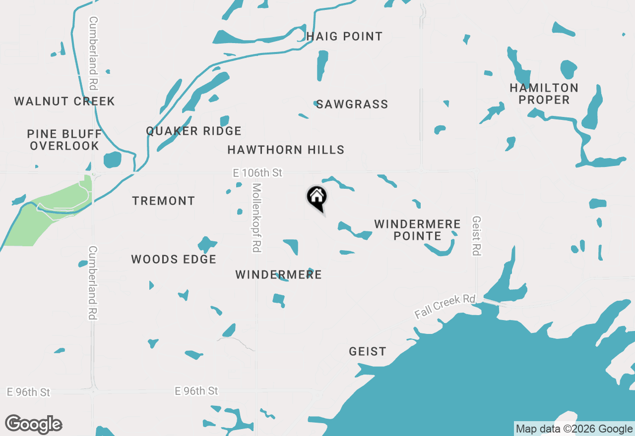 Map of 10852 Fairwoods Drive, Fishers, IN 46037