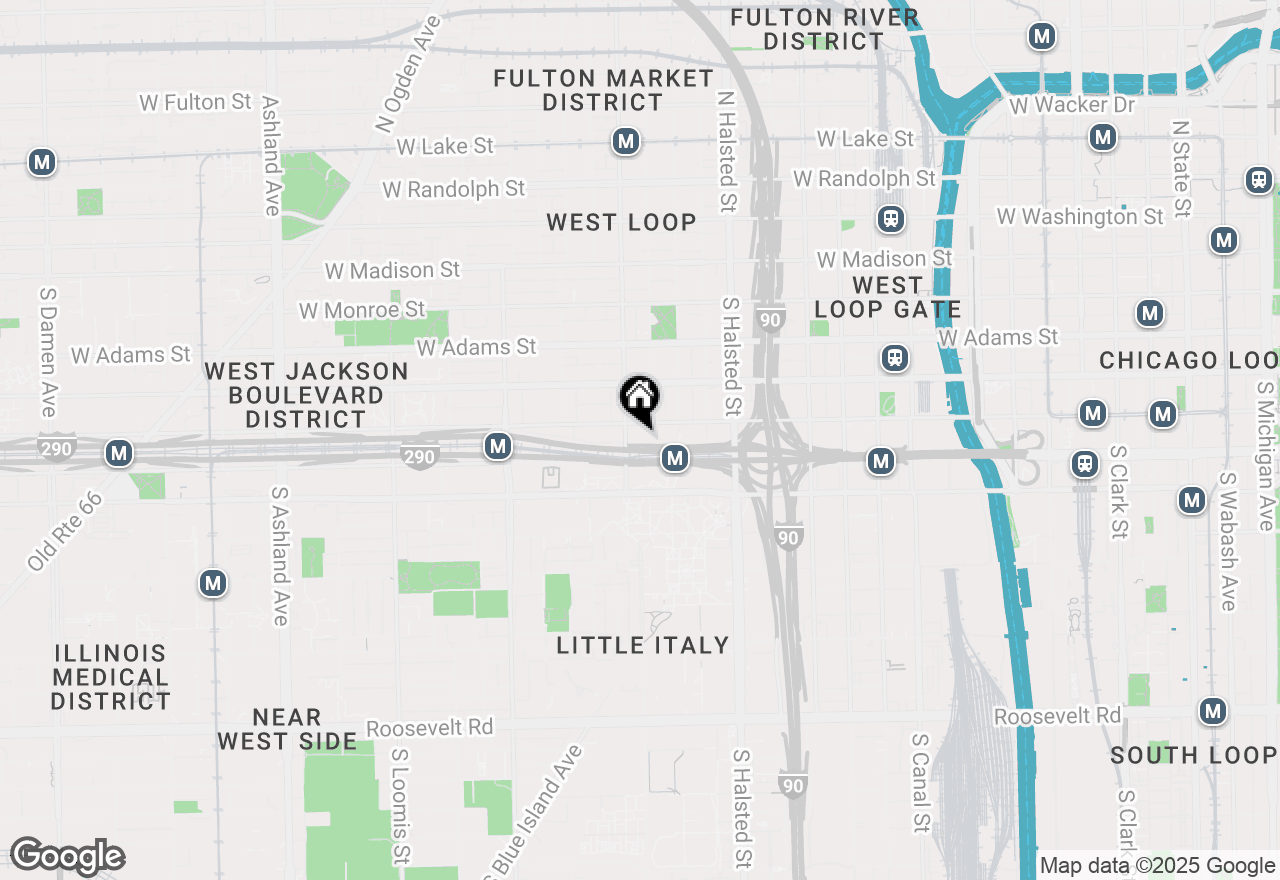 Map of 933 W Van Buren Street #516, Chicago, IL 60607