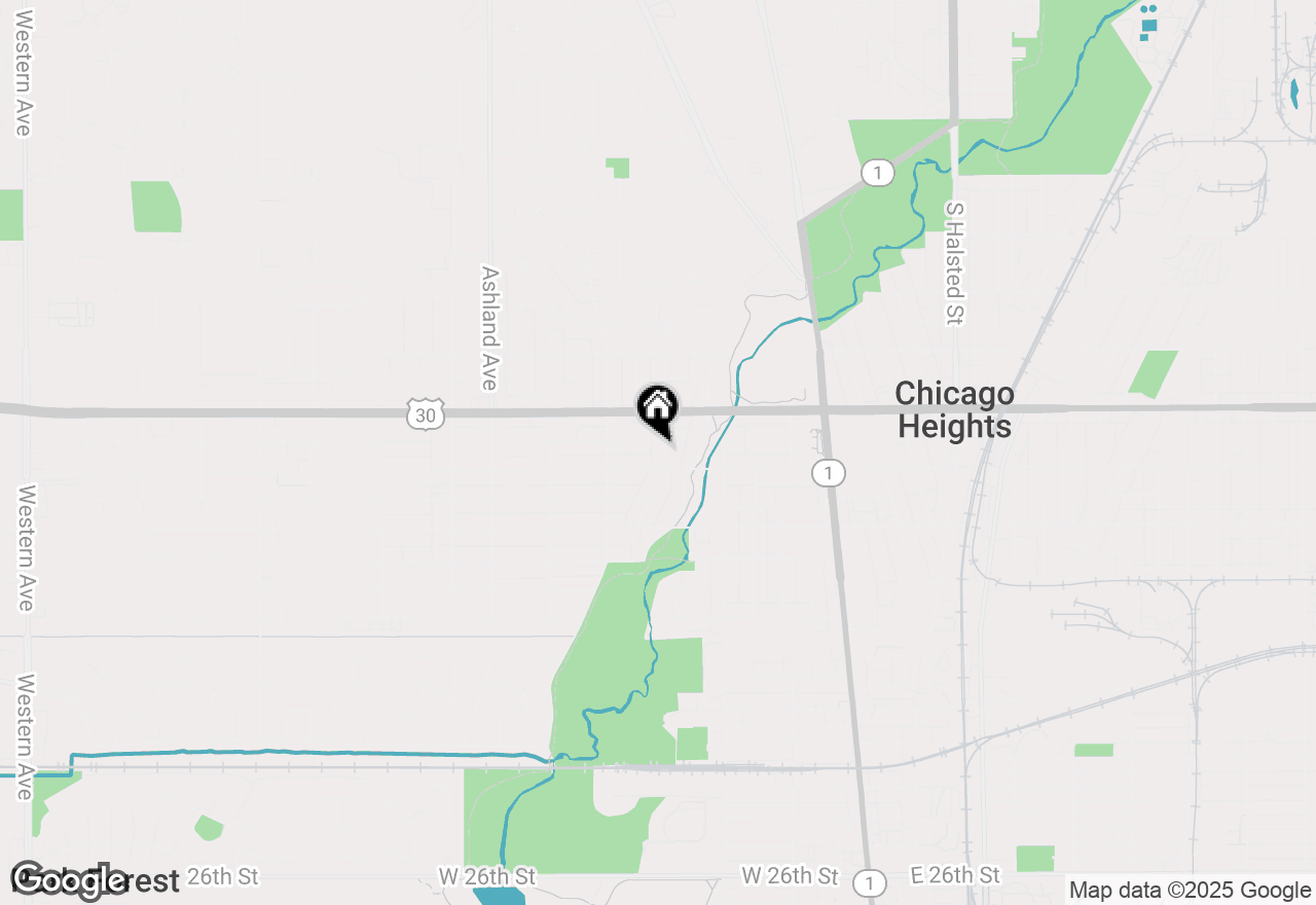 Map of (Address confidential), Chicago Heights, Illinois 60411