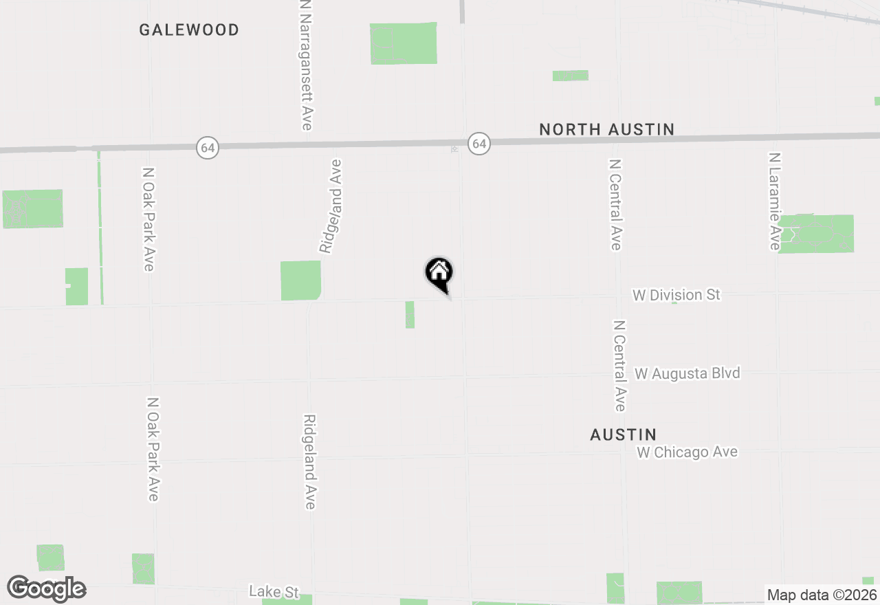 Map of (Address confidential), Oak Park, Illinois 60302