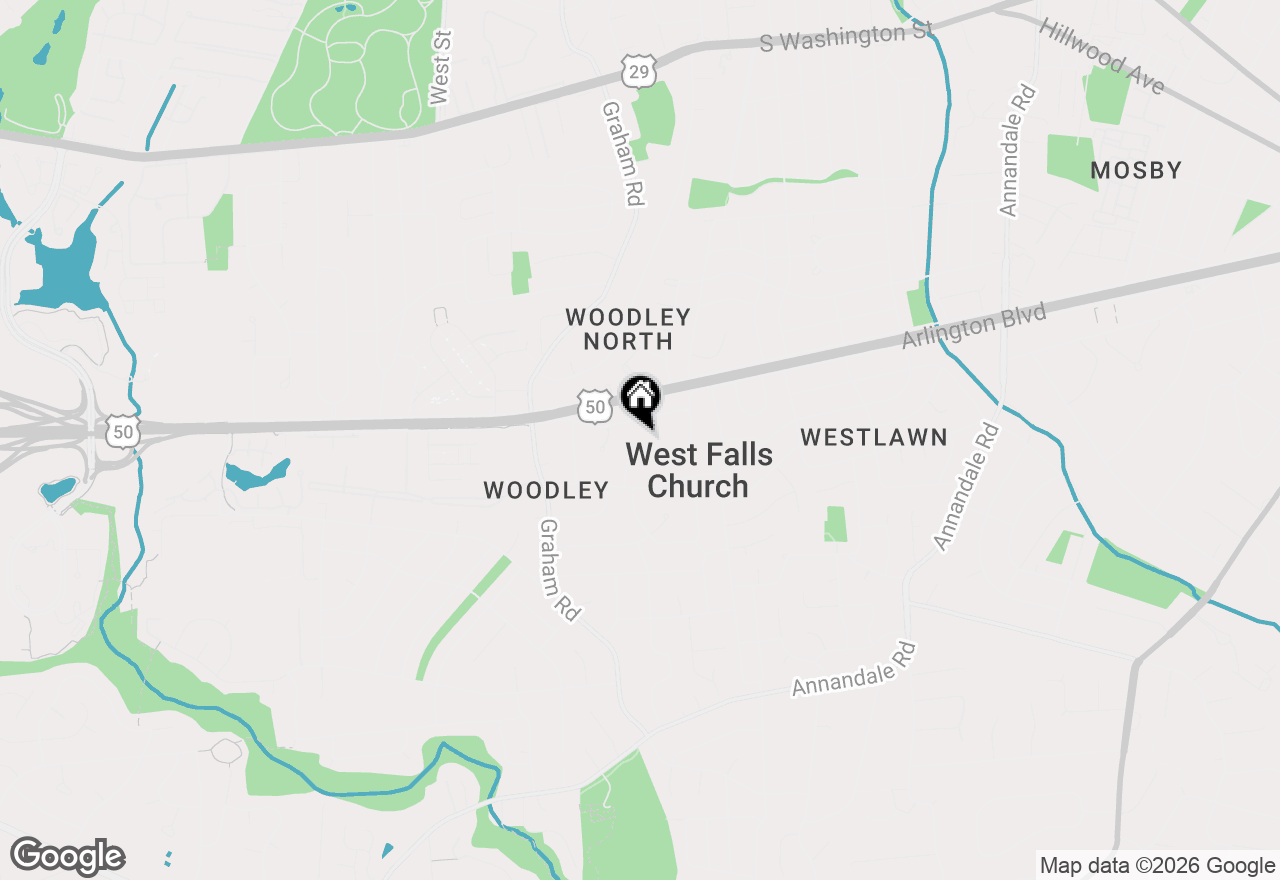 Map of 7135 Oak Ridge Road, Falls Church, VA 22042