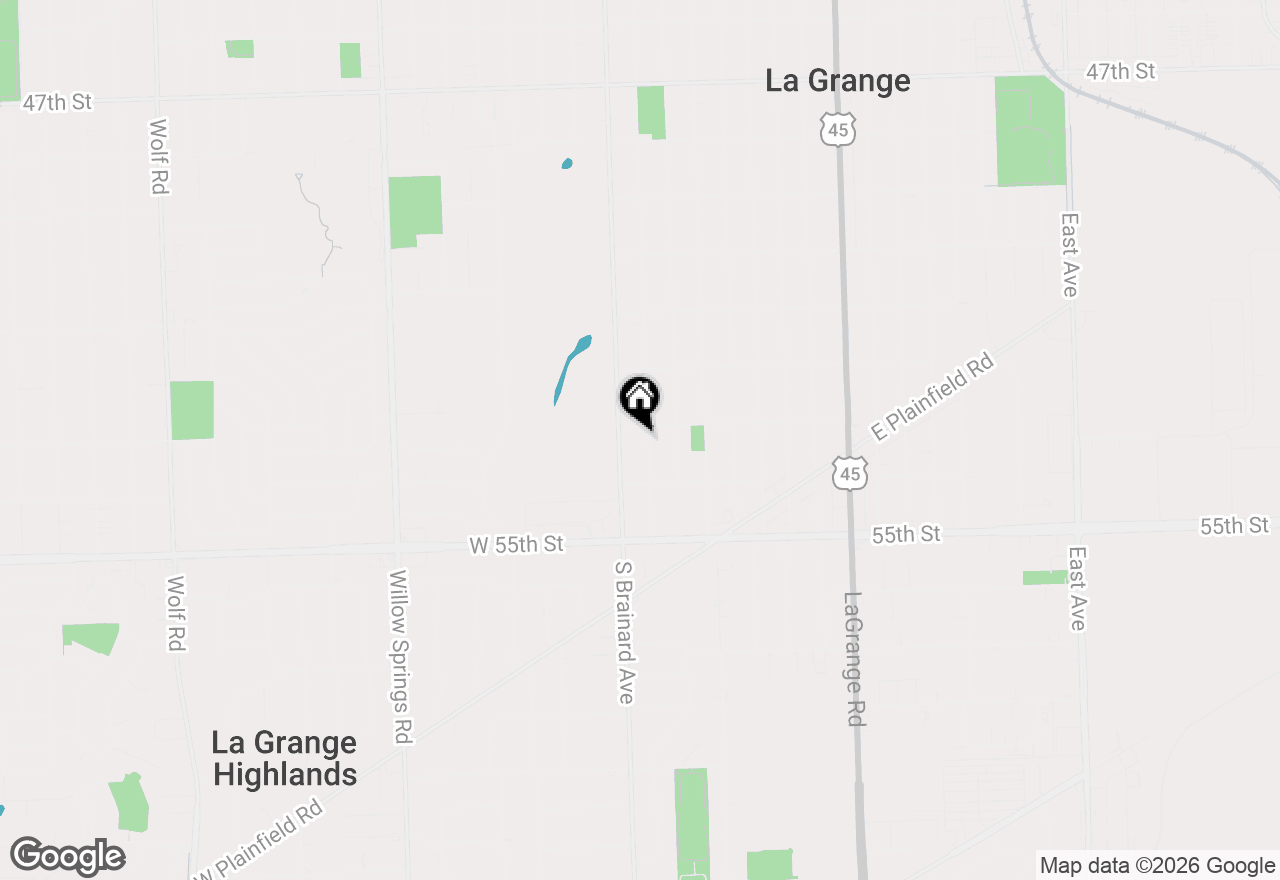 Map of 1114 S Stone Avenue, La Grange, IL 60525