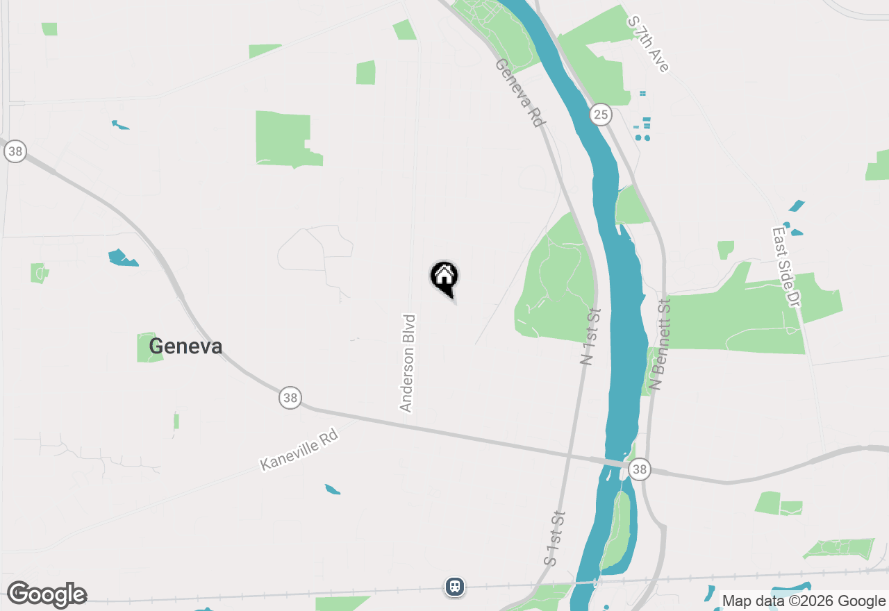 Map of 722 Center Street, Geneva, IL 60134