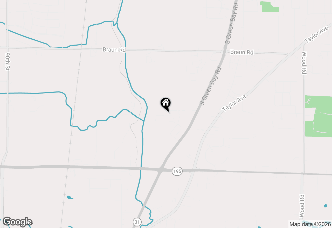 Map of 7102 Oakmont Rd, Mount Pleasant, WI 53403