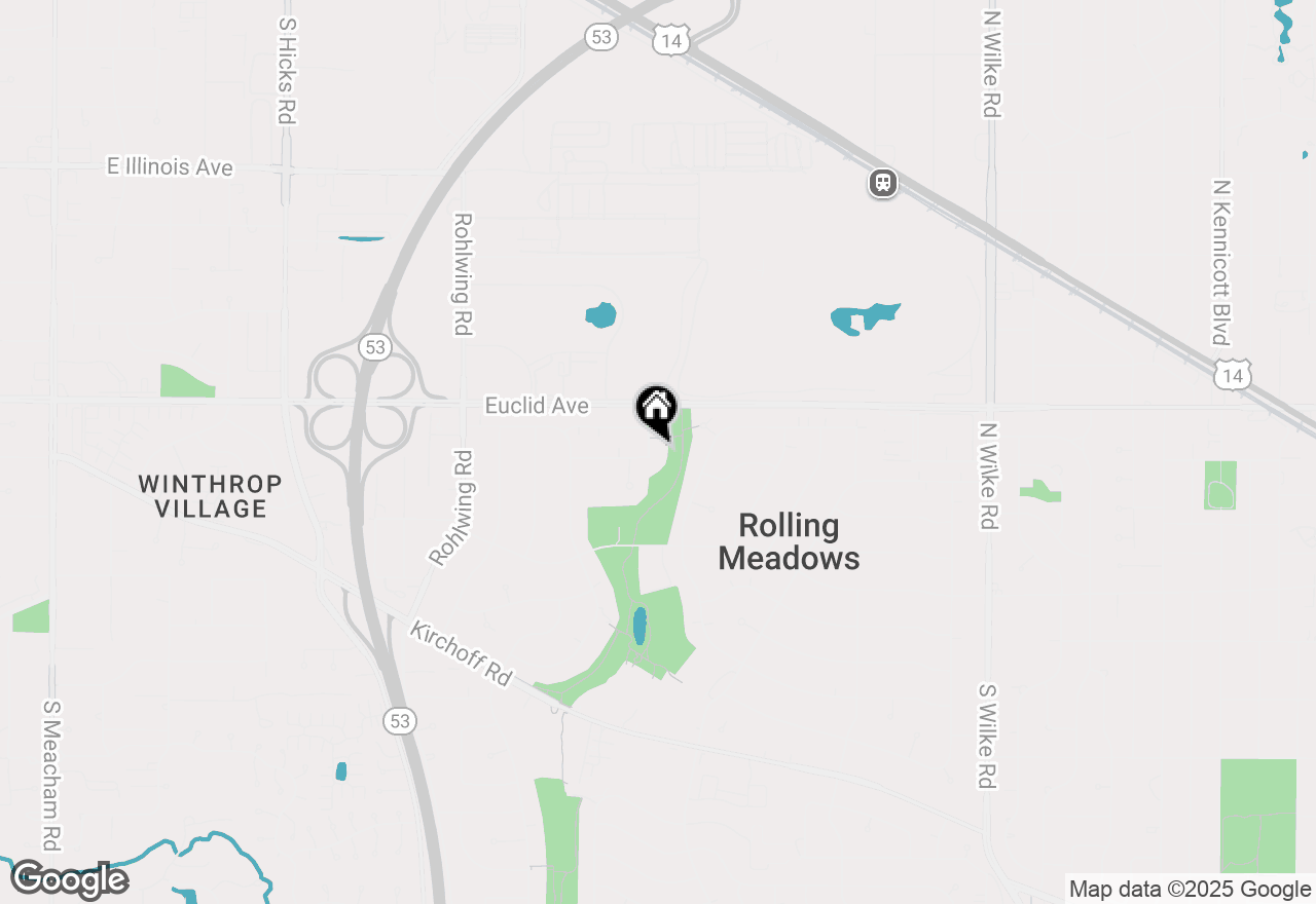 Map of 2110 Swan Lane, Rolling Meadows, IL 60008