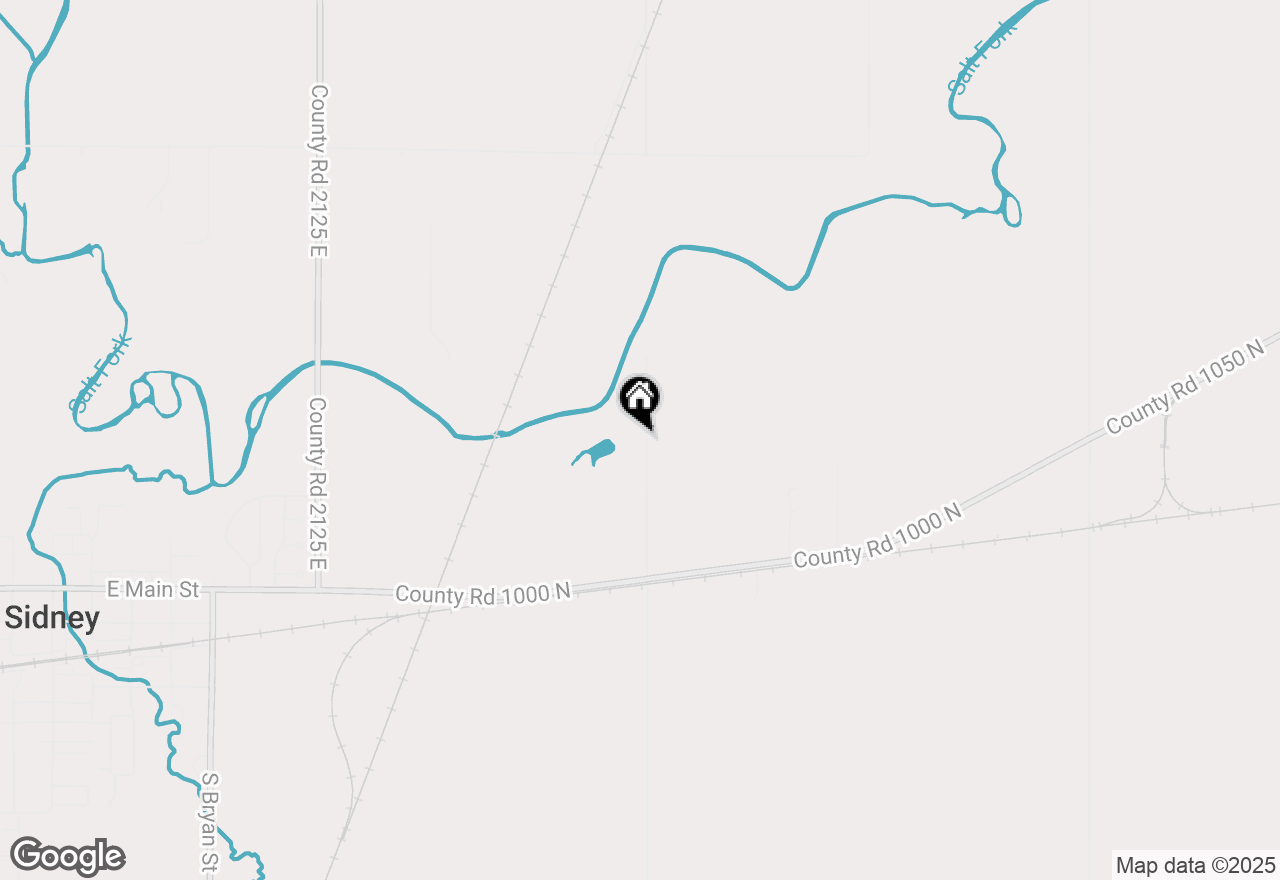 Map of 1035 County Road 2200 Road, Sidney, IL 61877