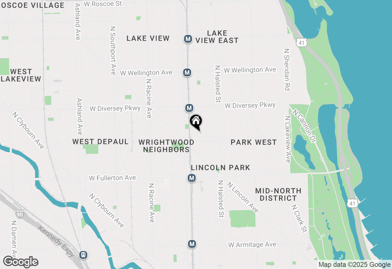Map of 2623 N Wilton Avenue #3, Chicago, IL 60614