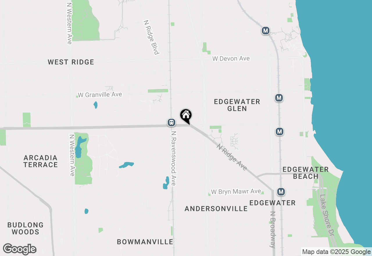 Map of 1733 W Peterson Avenue, Chicago, IL 60660