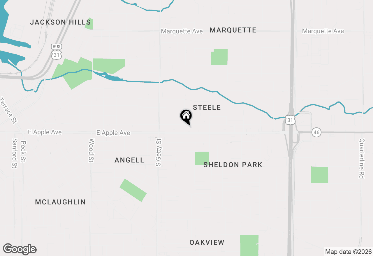 Map of 972 Stevens Street, Muskegon, MI 49442