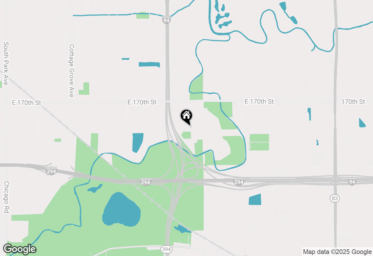 Map of 17158 Everett Avenue, South Holland, IL 60473