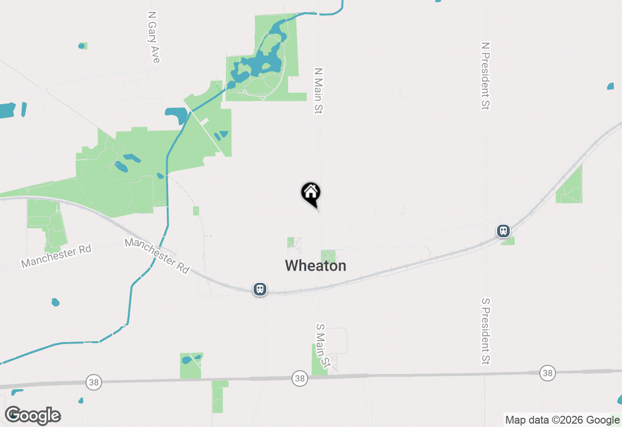 Map of 111 W Franklin Street, Wheaton, IL 60187