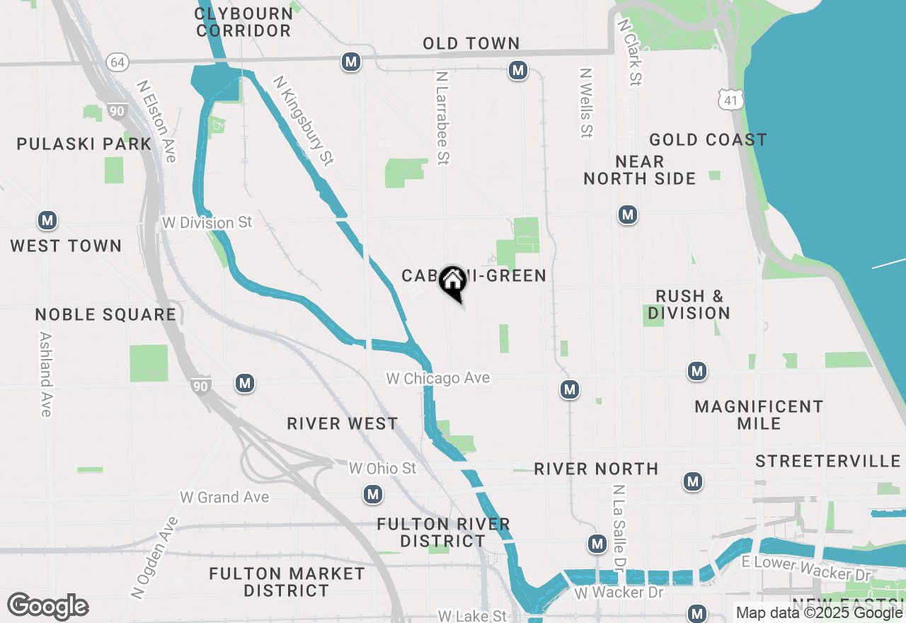 Map of 925 N Larrabee Street #2S, Chicago, IL 60610