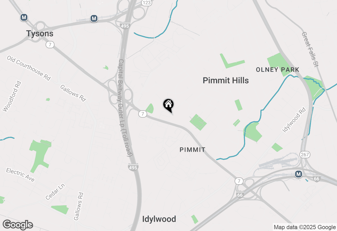 Map of 2083 Tysons Ridgeline Road #ELEVATOR LOT 80, Falls Church, VA 22043
