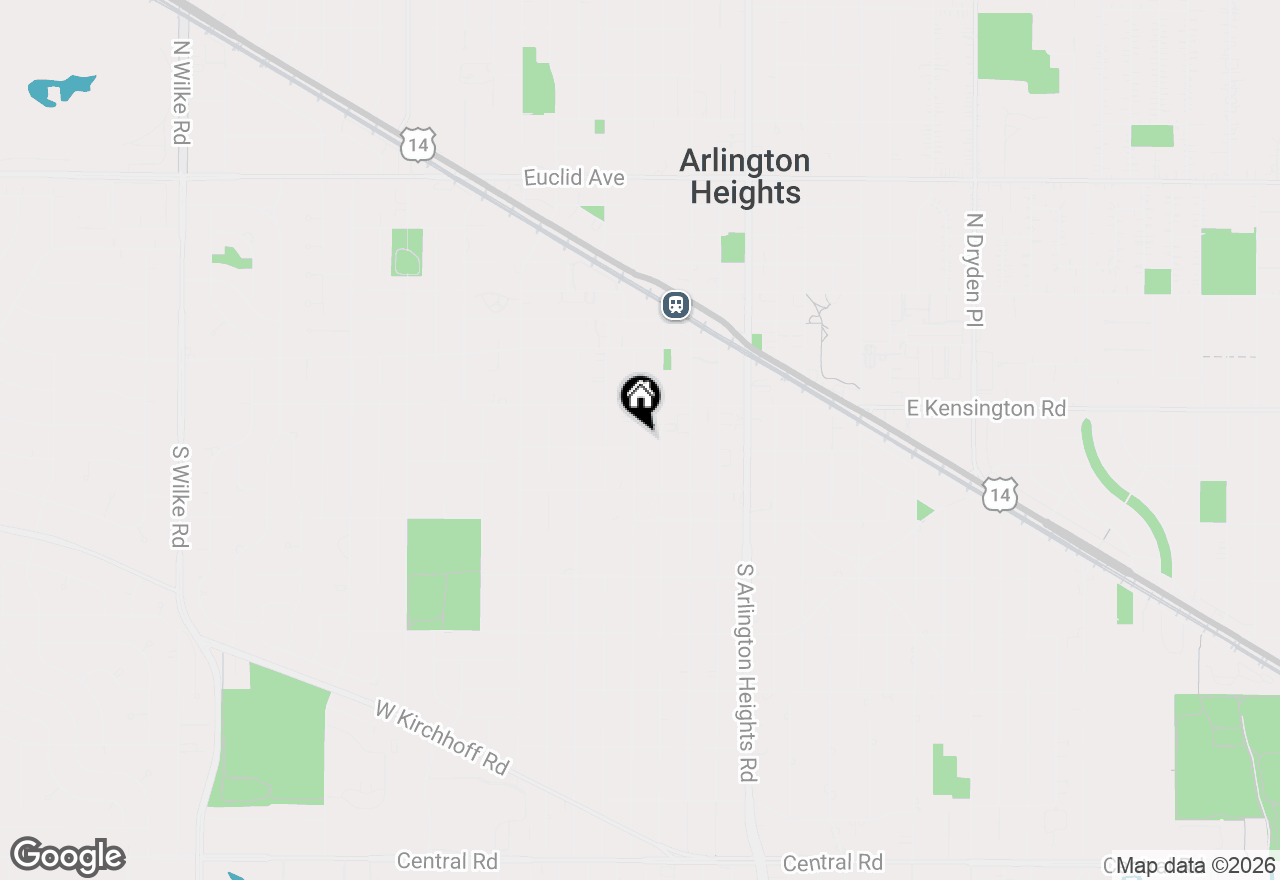 Map of 129 S Highland Avenue, Arlington Heights, IL 60005
