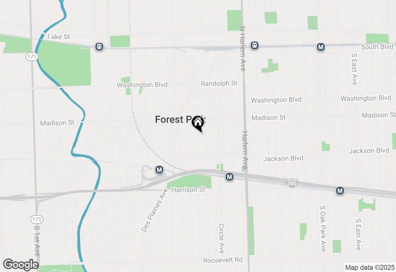 Map of 449 Thomas Avenue, Forest Park, IL 60130