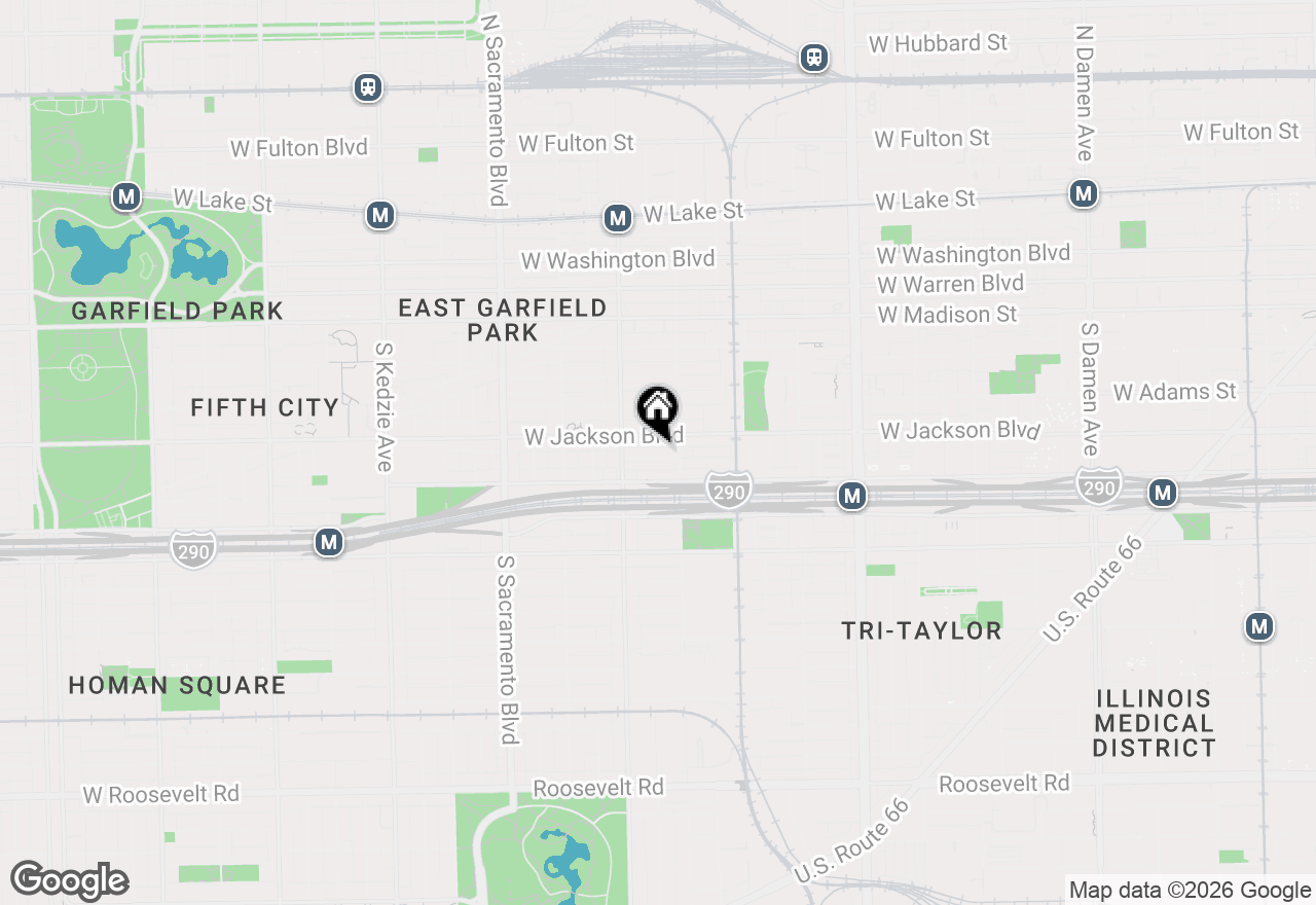 Map of 2722 W Gladys Street, Chicago, IL 60612