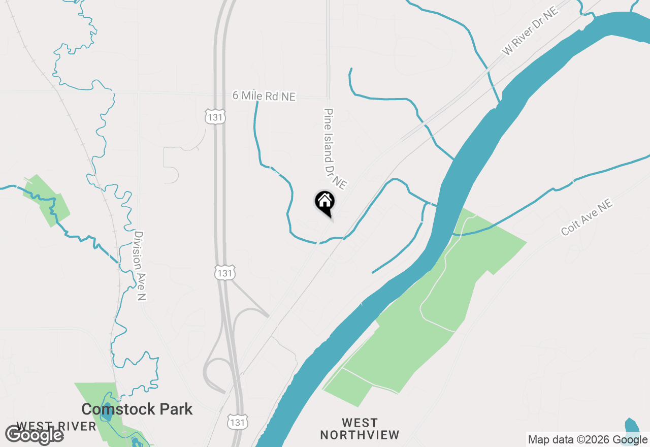 Map of 4765 A West River Drive Ne, Comstock Park, MI 49321
