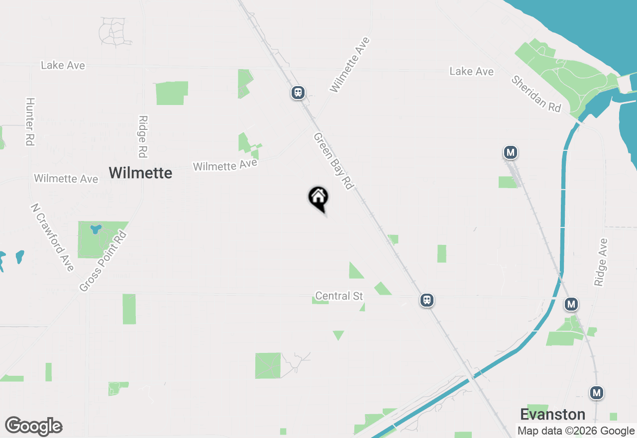 Map of 1148 Isabella Street, Wilmette, IL 60091