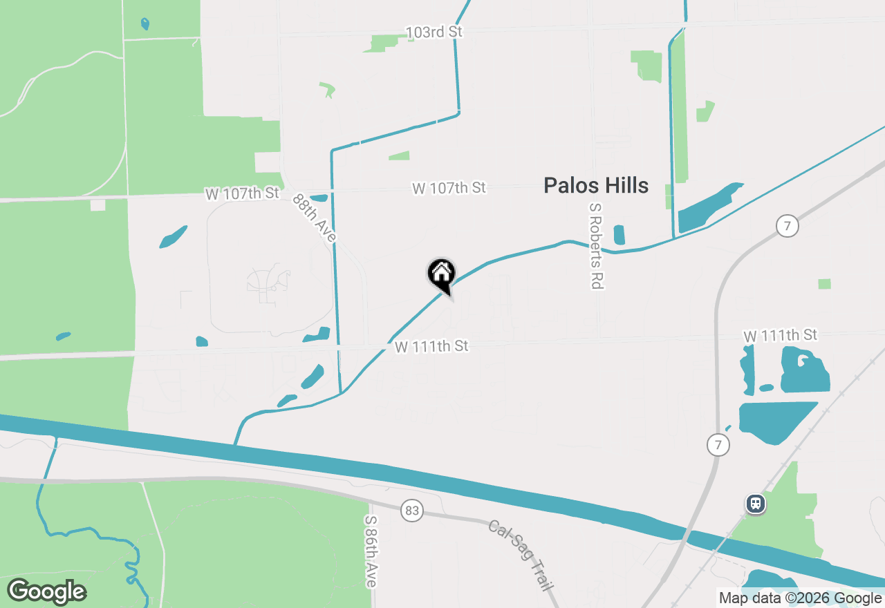 Map of 11030 S Theresa Circle #3A, Palos Hills, IL 60465