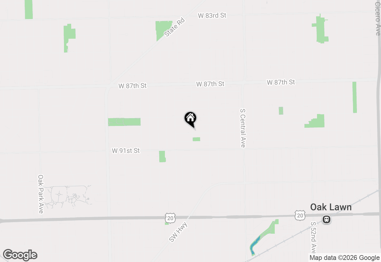 Map of 5900 W 90th Street, Oak Lawn, IL 60453
