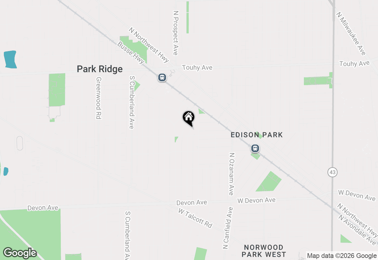 Map of 518 Vine Avenue, Park Ridge, IL 60068