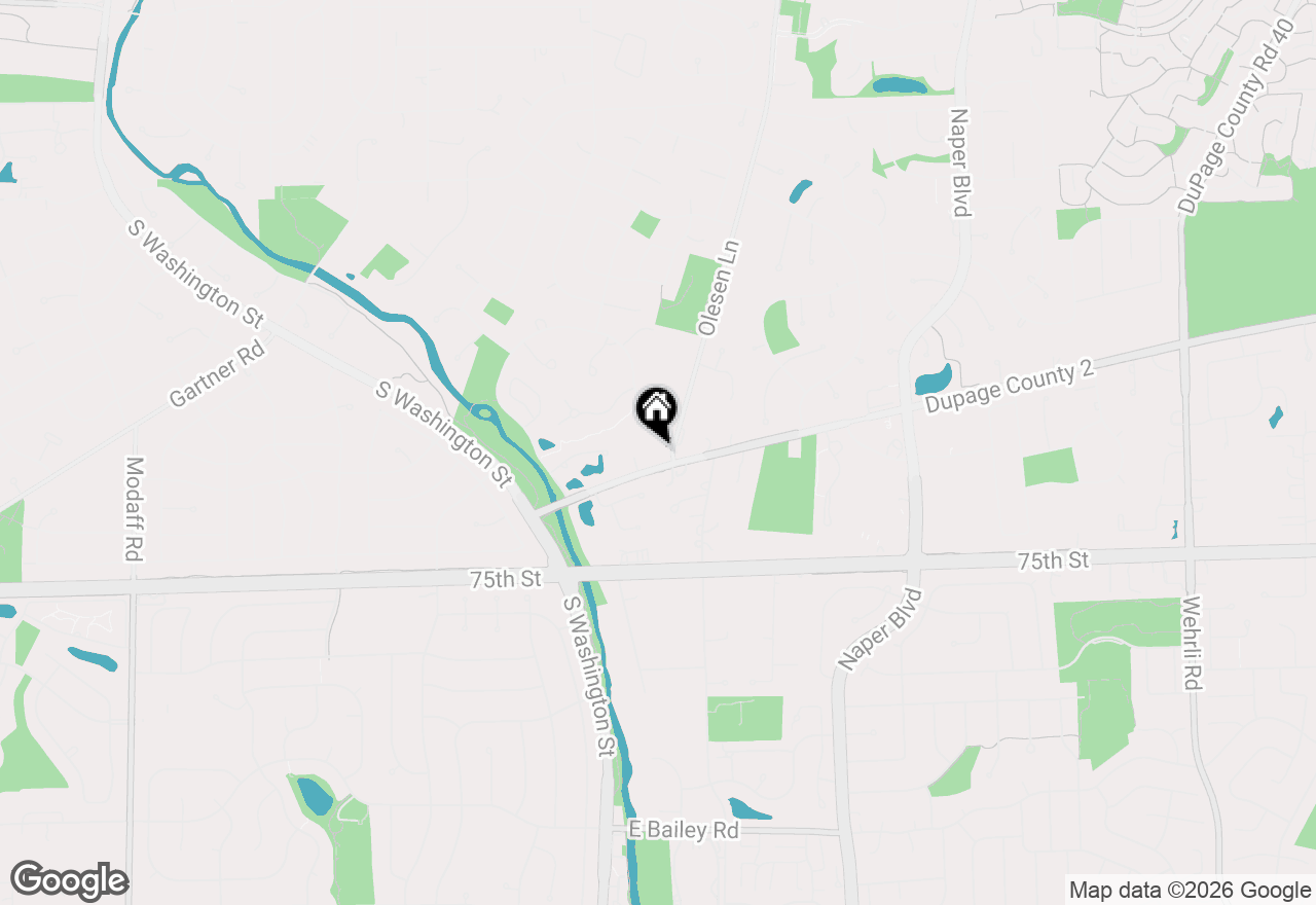 Map of 1227 Olesen Drive, Naperville, IL 60540