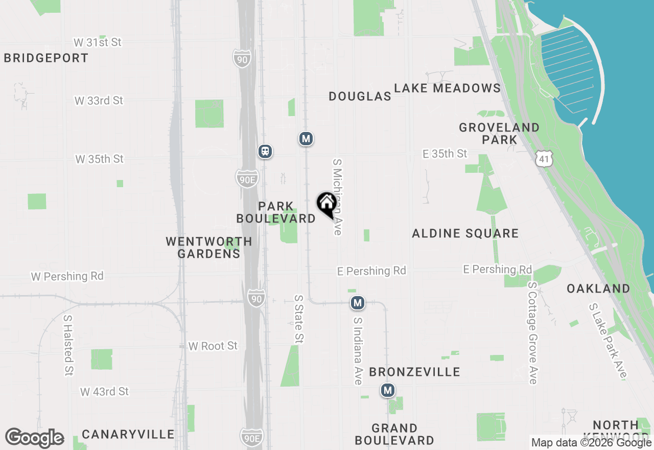 Map of 59 E 37th Place, Chicago, IL 60653