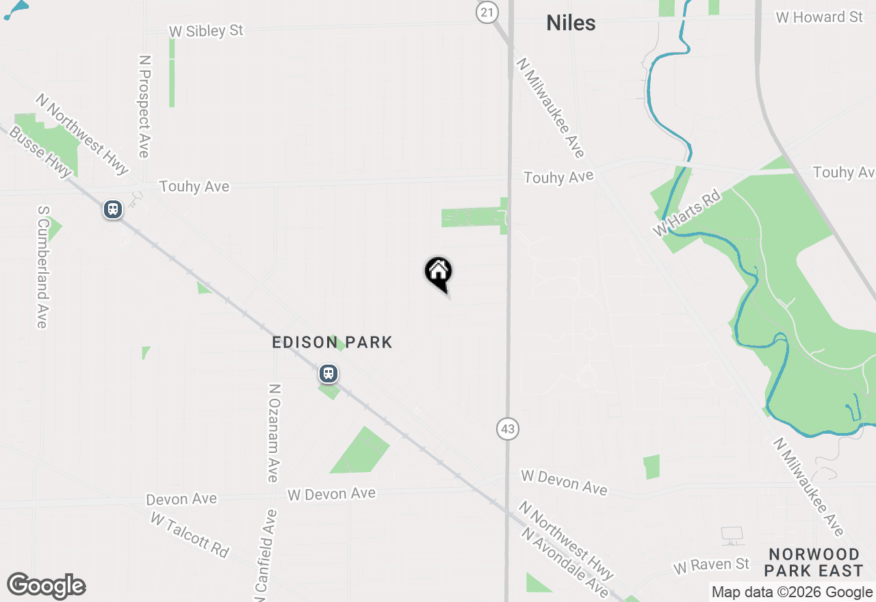 Map of (Address confidential), Chicago, Illinois 60631