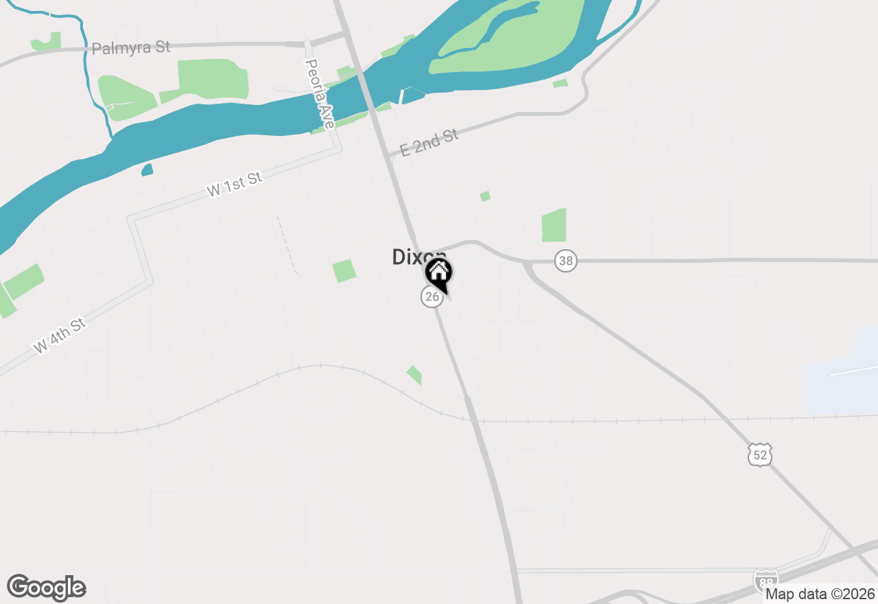 Map of 906 S Galena Avenue, Dixon, IL 61021