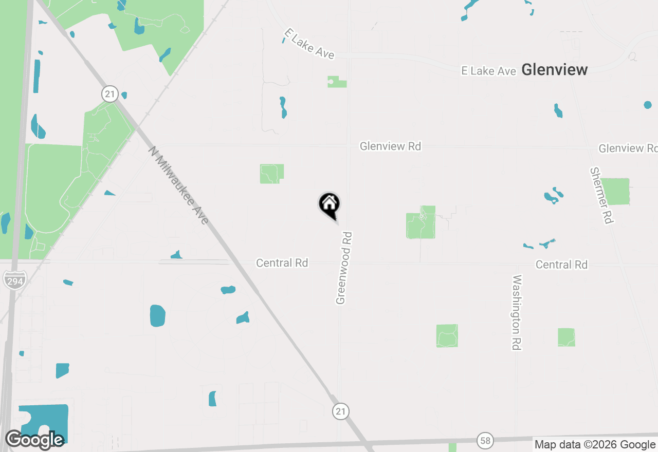 Map of 3309 Meadow Lane, Glenview, IL 60025