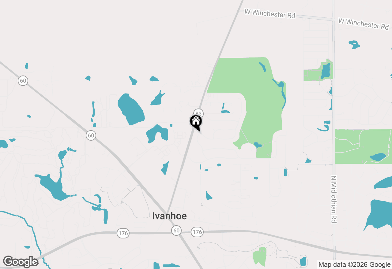 Map of 1480 Tudor Drive, Mundelein, IL 60060