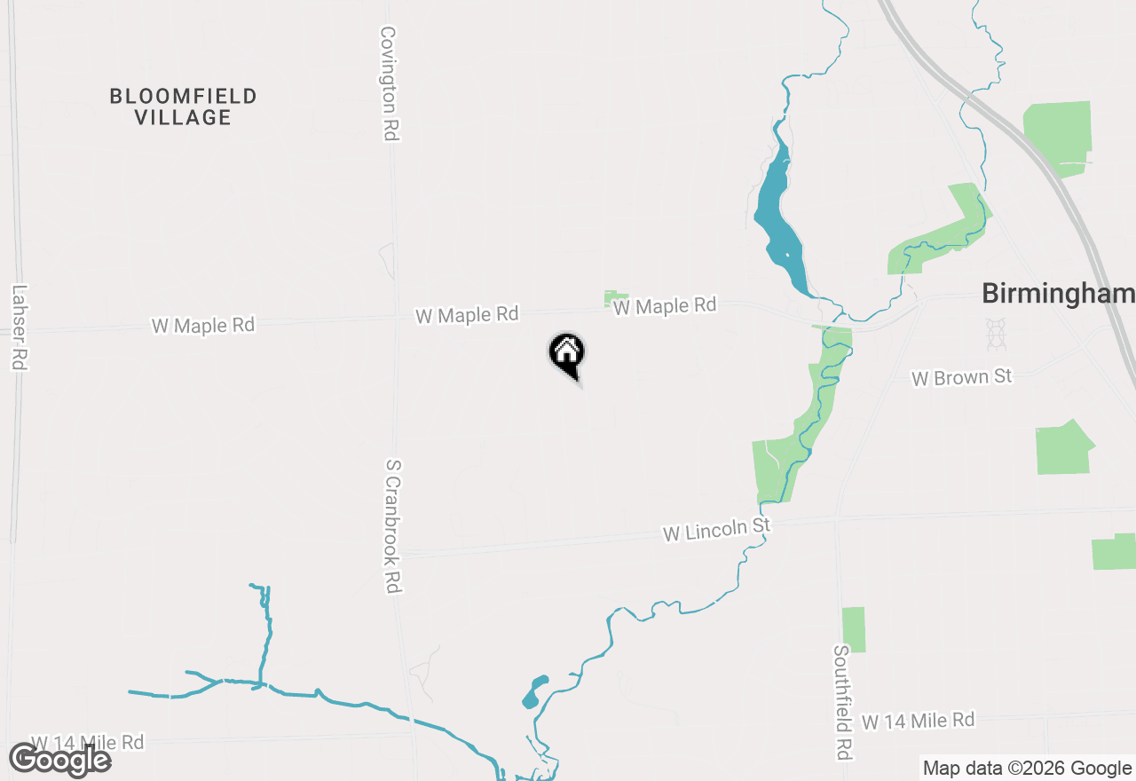 Map of 431 Westchester Way, Birmingham, MI 48009