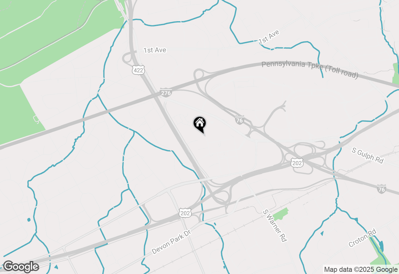 Map of 575 S Goddard Boulevard #502, King Of Prussia, PA 19406