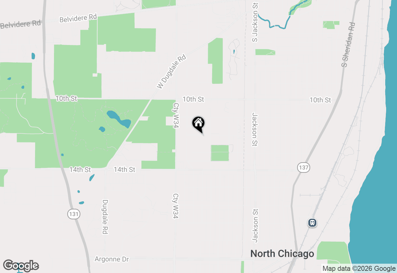 Map of 1202 S Fulton Avenue, Waukegan, IL 60085