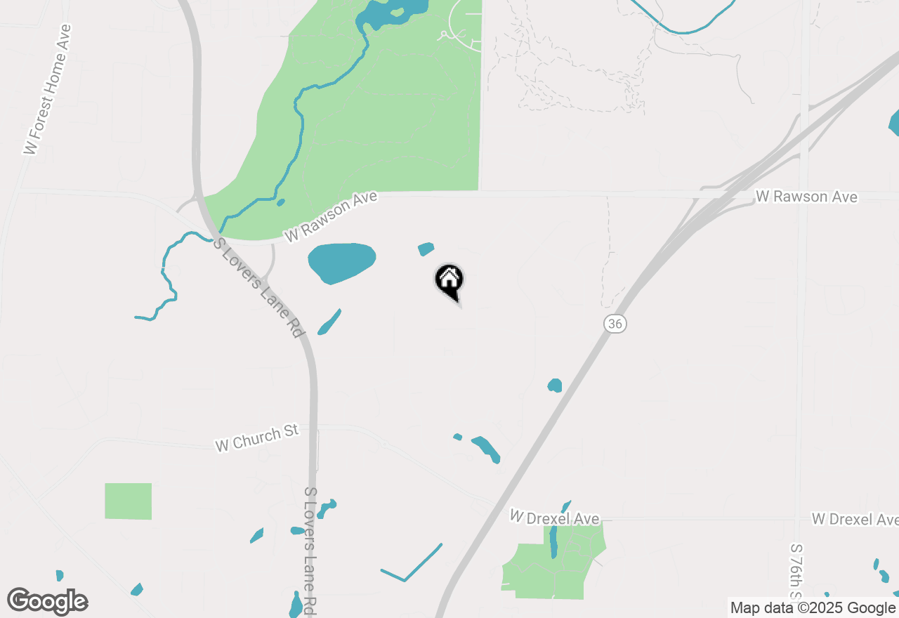 Map of 9391 W Spindle Top Ct, Franklin, WI 53132