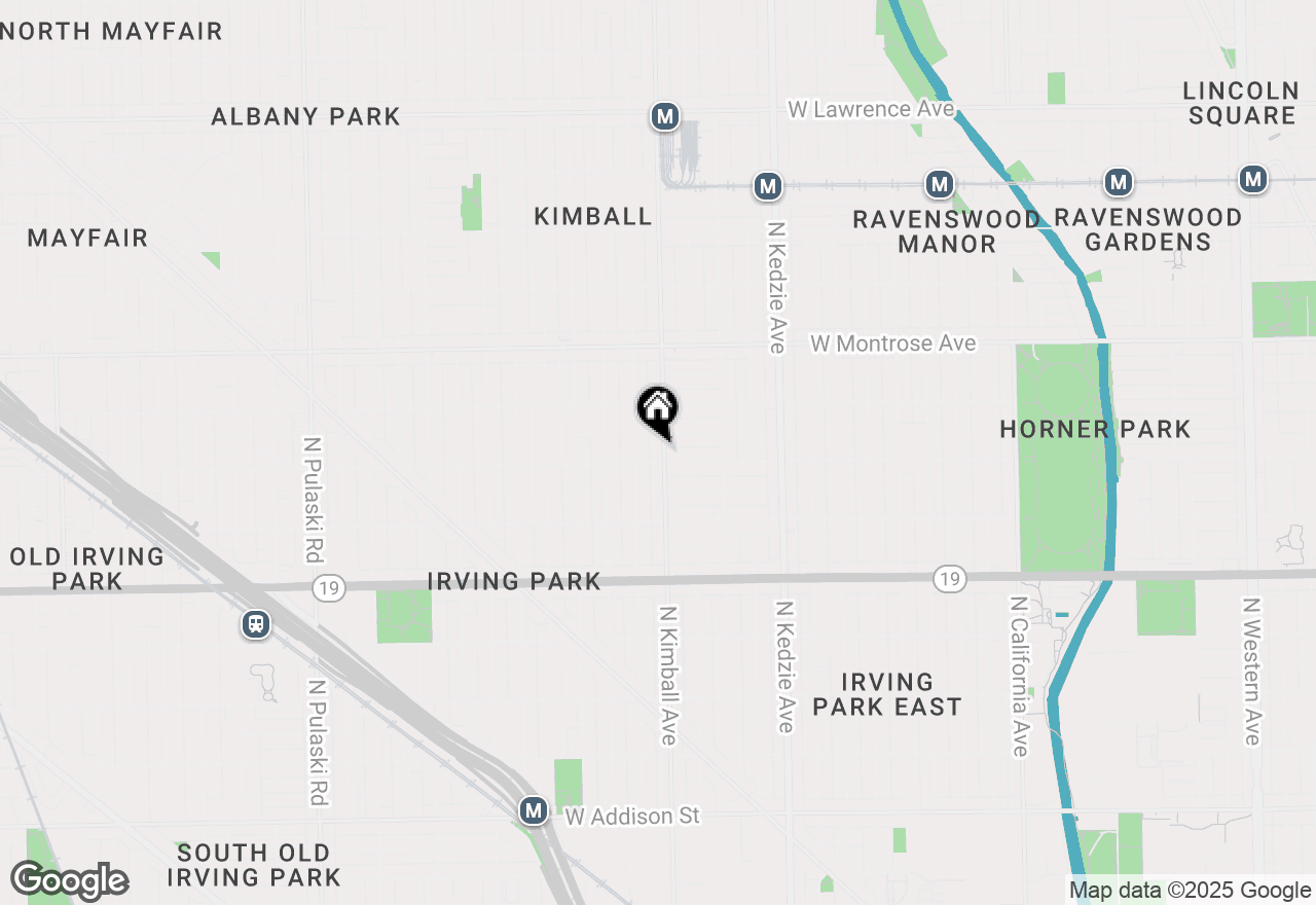 Map of (Address confidential), Chicago, Illinois 60618