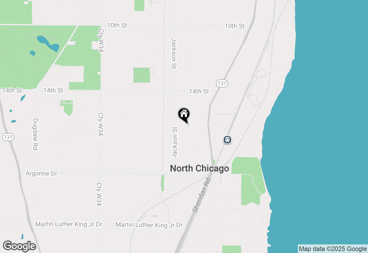 Map of 1618 Victoria Avenue, North Chicago, IL 60064