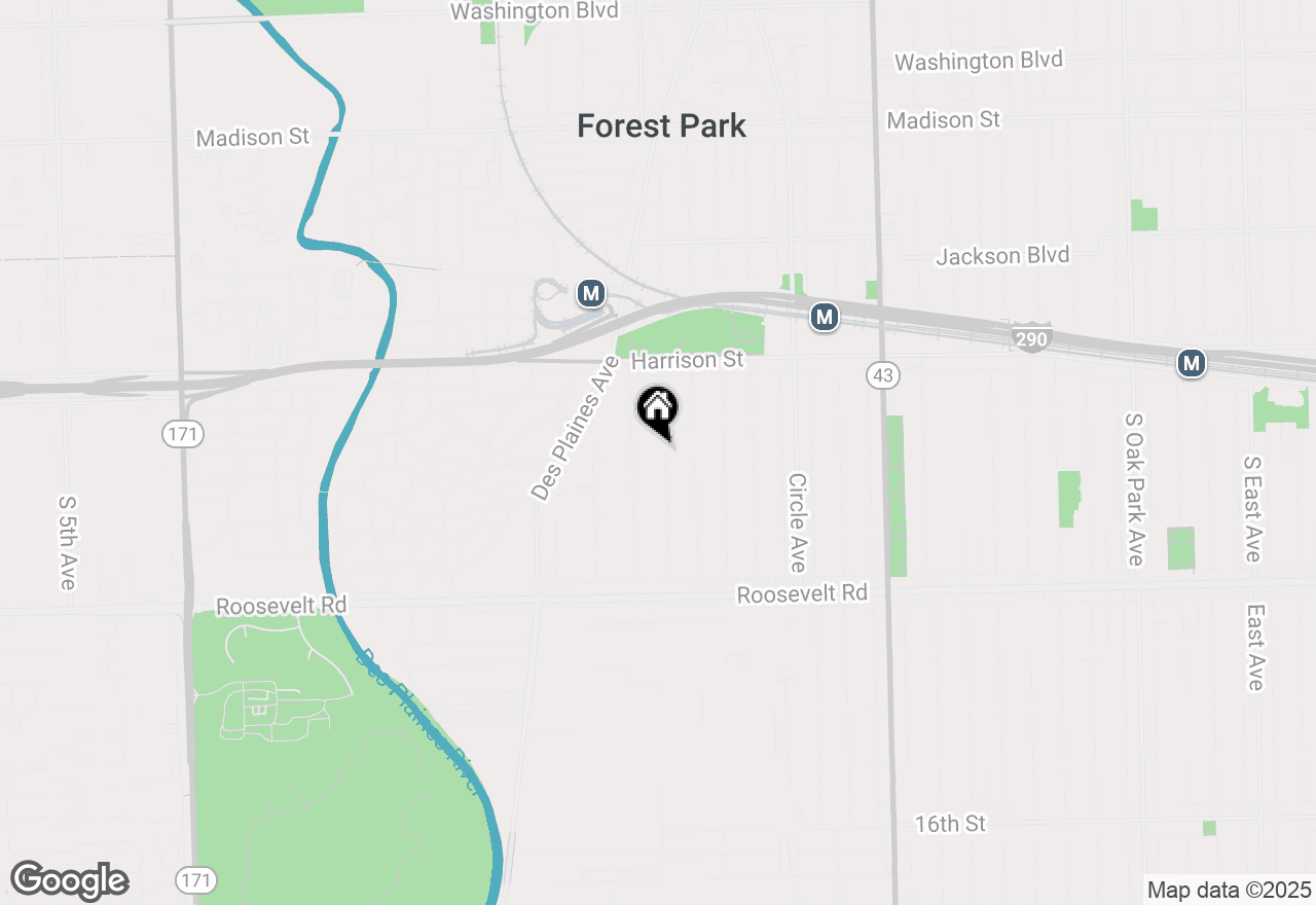 Map of 926 S Lathrop Avenue, Forest Park, IL 60130