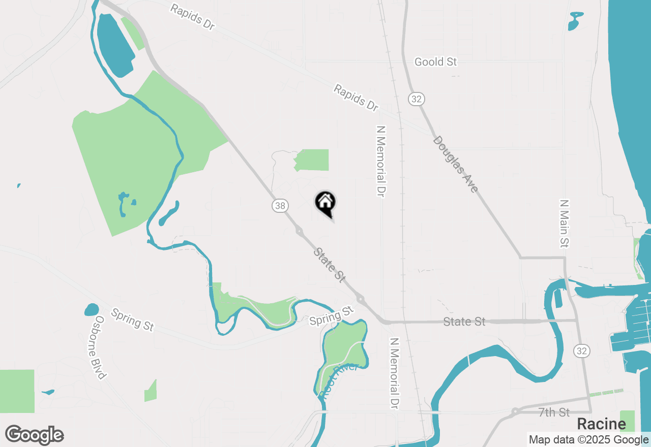 Map of 1322 Summit Ave, Racine, WI 53404