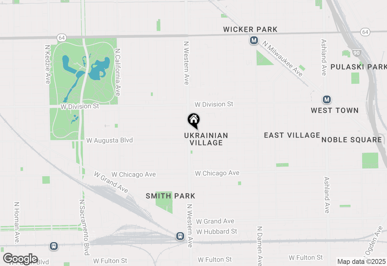 Map of 2343 W Cortez Street, Chicago, IL 60622