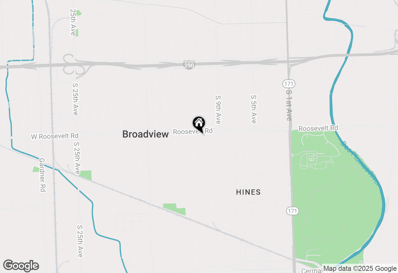Map of 2218 S 11th Avenue, Broadview, IL 60155
