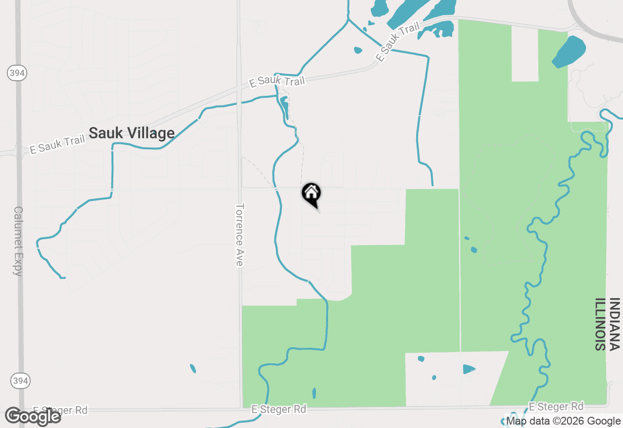 Map of 2843 224th Street, Sauk Village, IL 60411